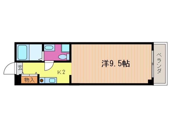 上桂くめマンションの物件間取画像